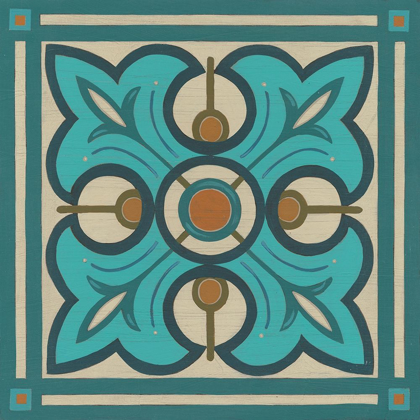 Picture of PIAZZA TILE IN BLUE II