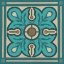 Picture of PIAZZA TILE IN BLUE III