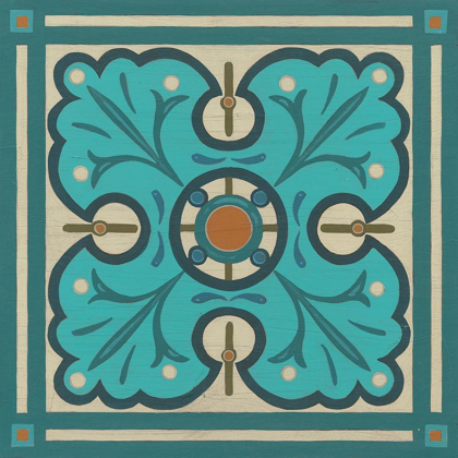 Picture of PIAZZA TILE IN BLUE IV