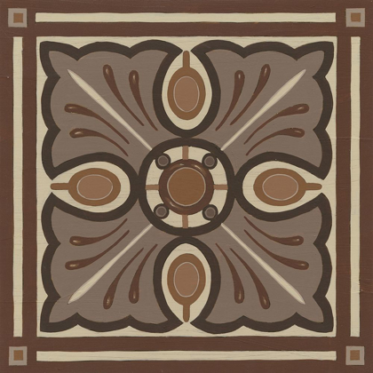 Picture of PIAZZA TILE IN BROWN I