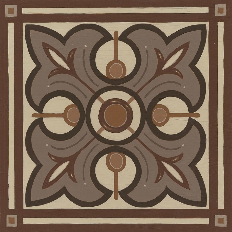 Picture of PIAZZA TILE IN BROWN II