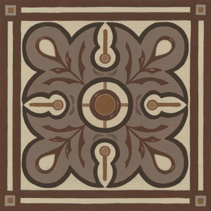 Picture of PIAZZA TILE IN BROWN III