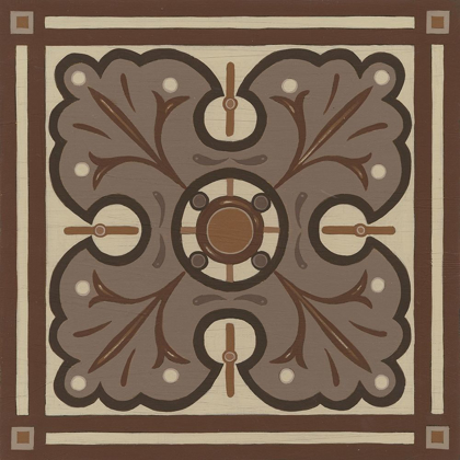 Picture of PIAZZA TILE IN BROWN IV