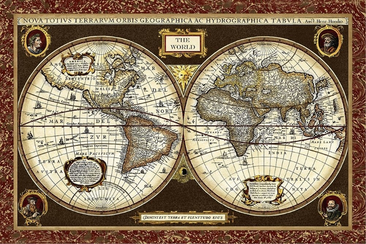 Picture of DECORATIVE WORLD MAP