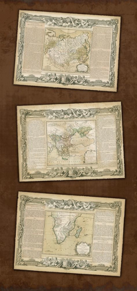 Picture of WEATHERED MAPS I