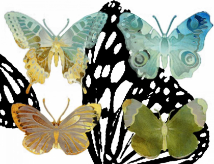 Picture of LAYERED BUTTERFLIES IV