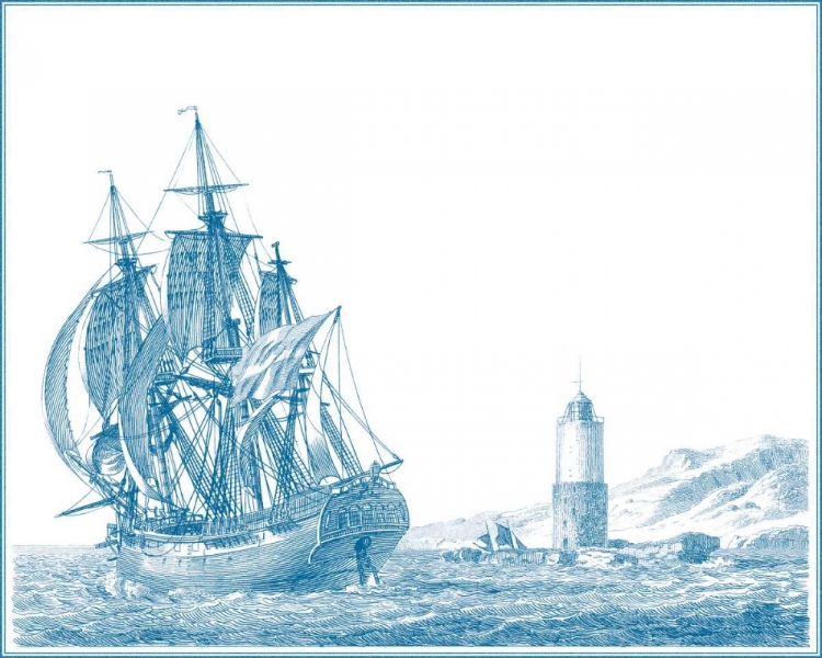 Picture of SAILING SHIPS IN BLUE III