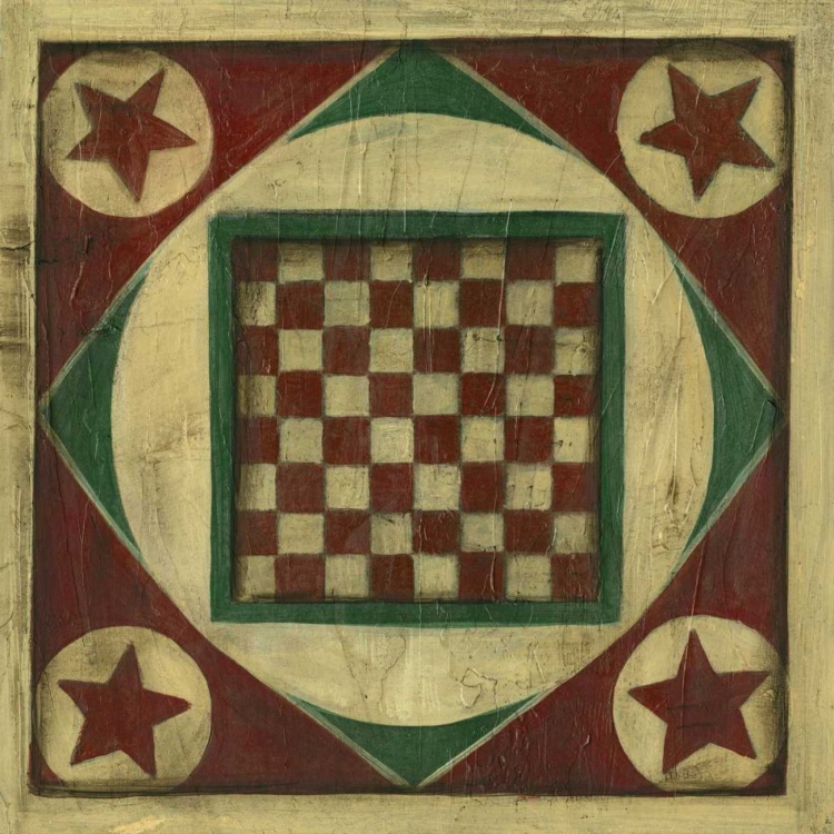 Picture of SMALL ANTIQUE CHECKERS