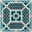 Picture of EMBELLISHED INDIGO LATTICE IV