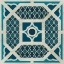 Picture of EMBELLISHED INDIGO LATTICE IV