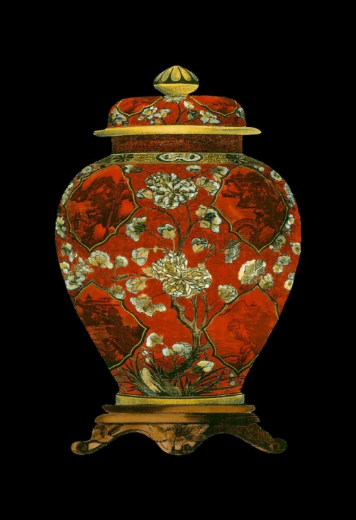 Picture of RED PORCELAIN VASE II