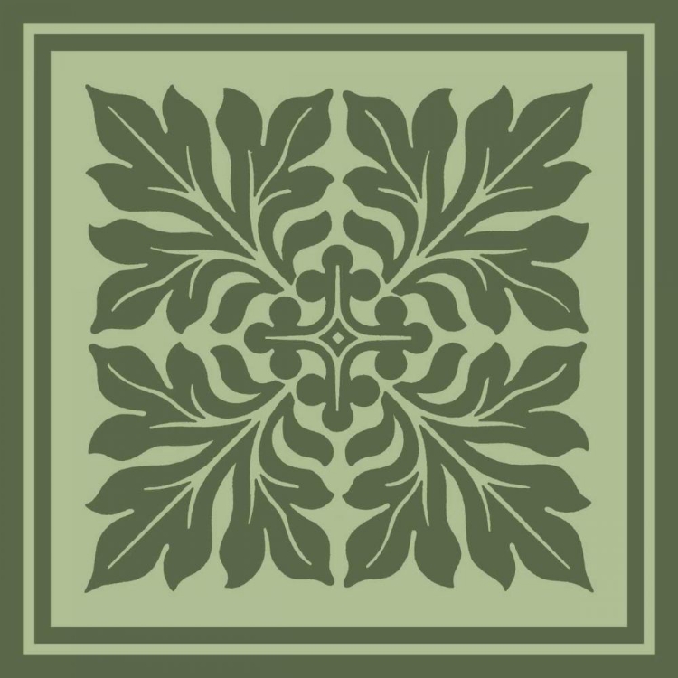 Picture of TONAL WOODBLOCK IN GREEN II