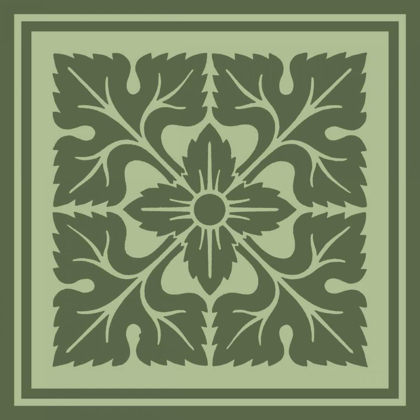 Picture of TONAL WOODBLOCK IN GREEN IV