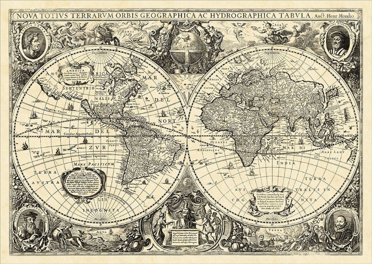 Picture of VINTAGE WORLD MAP