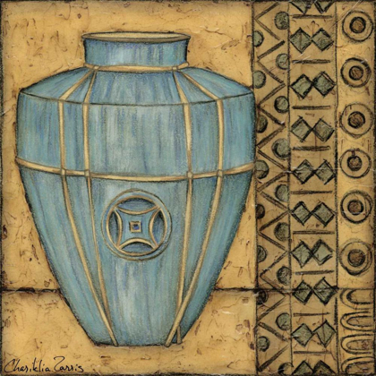 Picture of SQUARE CERULEAN POTTERY II