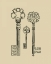 Picture of ANTIQUE KEYS III