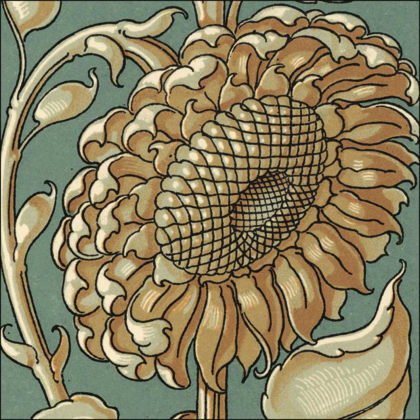 Picture of SUNFLOWER WOODBLOCK II