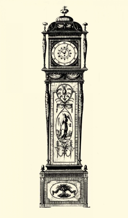 Picture of SMALL ANTIQUE GRANDFATHER CLOCK I