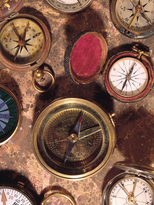Picture of ANTIQUE COMPASS COLLAGE