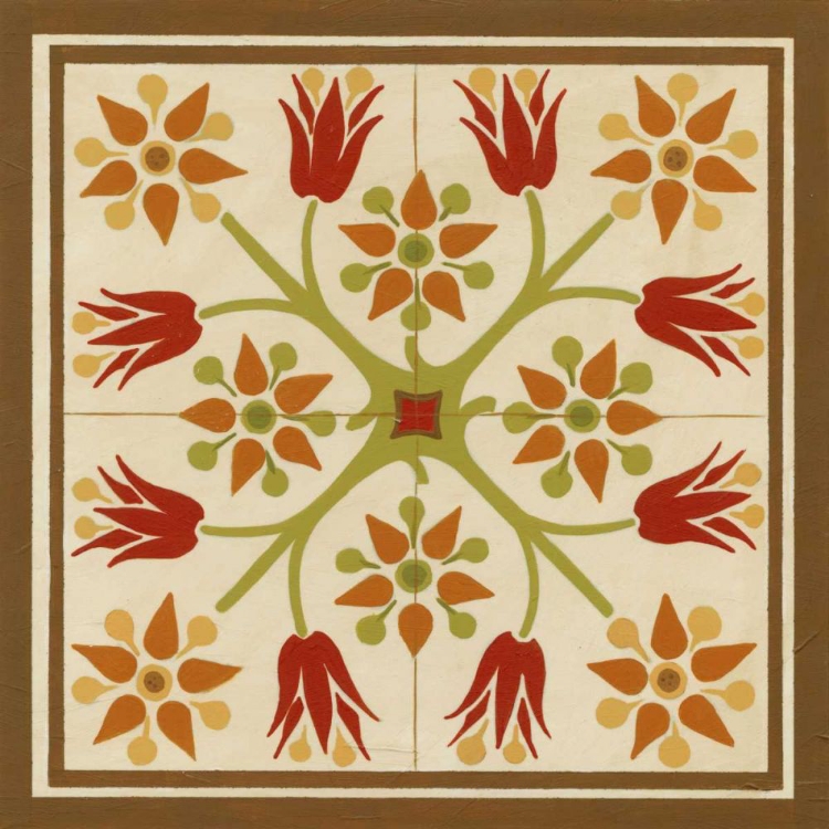 Picture of FLORAL FOLK TILE II