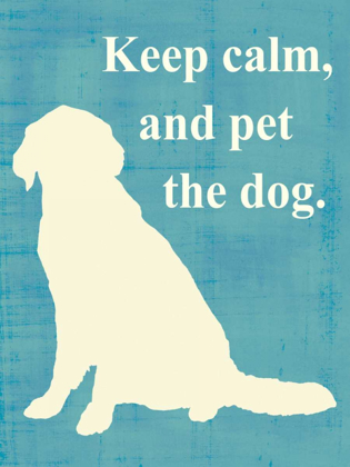 Picture of KEEP CALM AND PET THE DOG