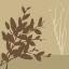 Picture of METRO LEAVES IN KHAKI I