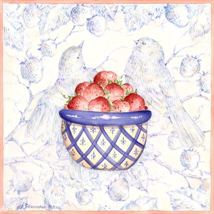 Picture of TOILE AND BERRIES I