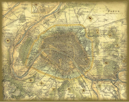 Picture of MAP OF PARIS