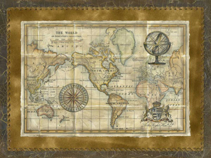 Picture of ANTIQUE WORLD MAP