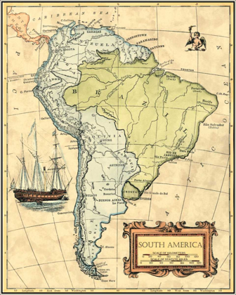 Picture of SOUTH AMERICA MAP