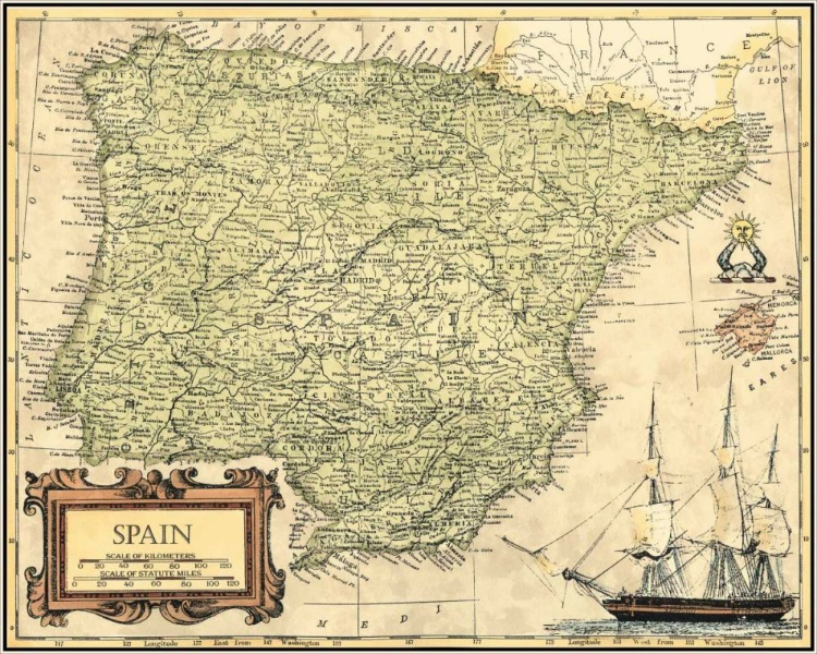 Picture of SPAIN MAP