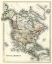 Picture of SMALL ANTIQUE MAP OF NORTH AMERICA