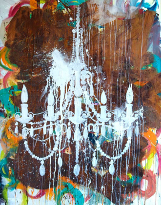 Picture of WHITE CHANDELIER