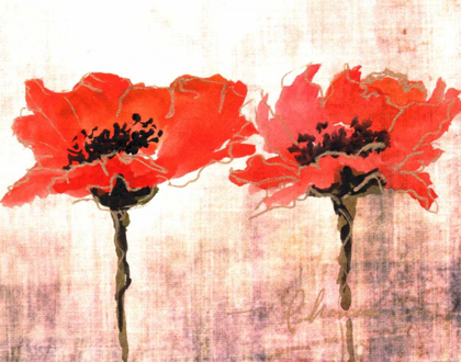 Picture of VIVID RED POPPIES V