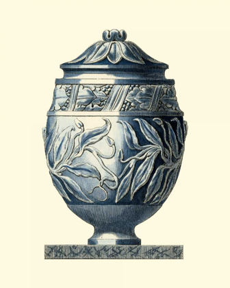 Picture of BLUE PORCELAIN URN IV