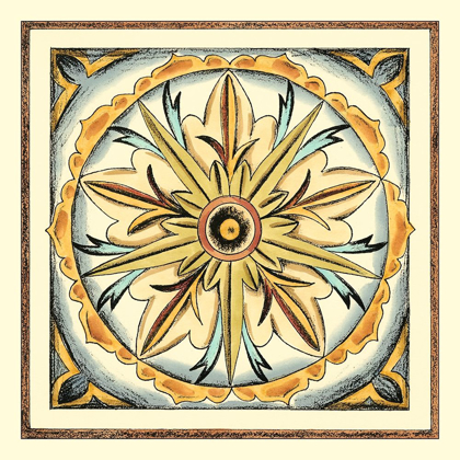 Picture of CRACKLED CLOISONNE TILE I