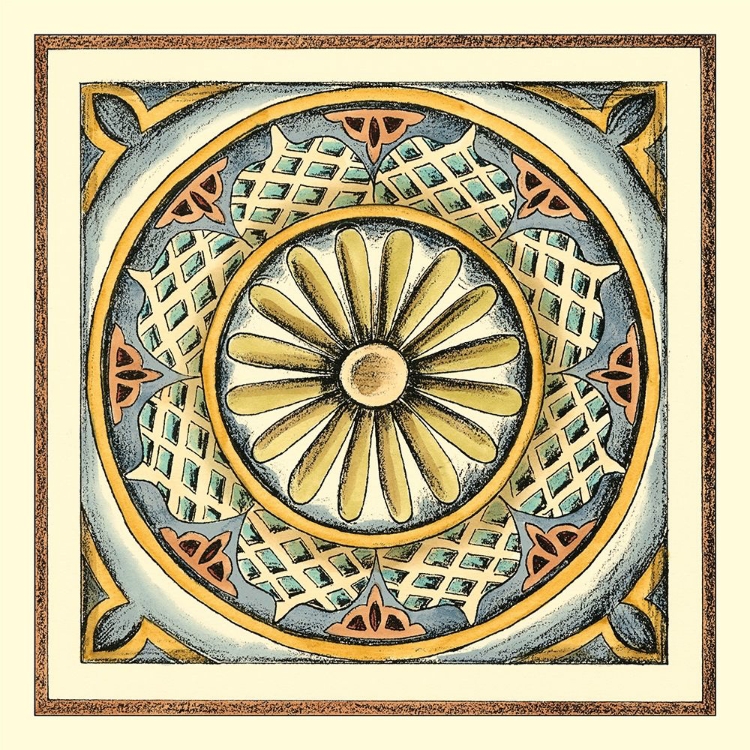 Picture of CRACKLED CLOISONNE TILE IV