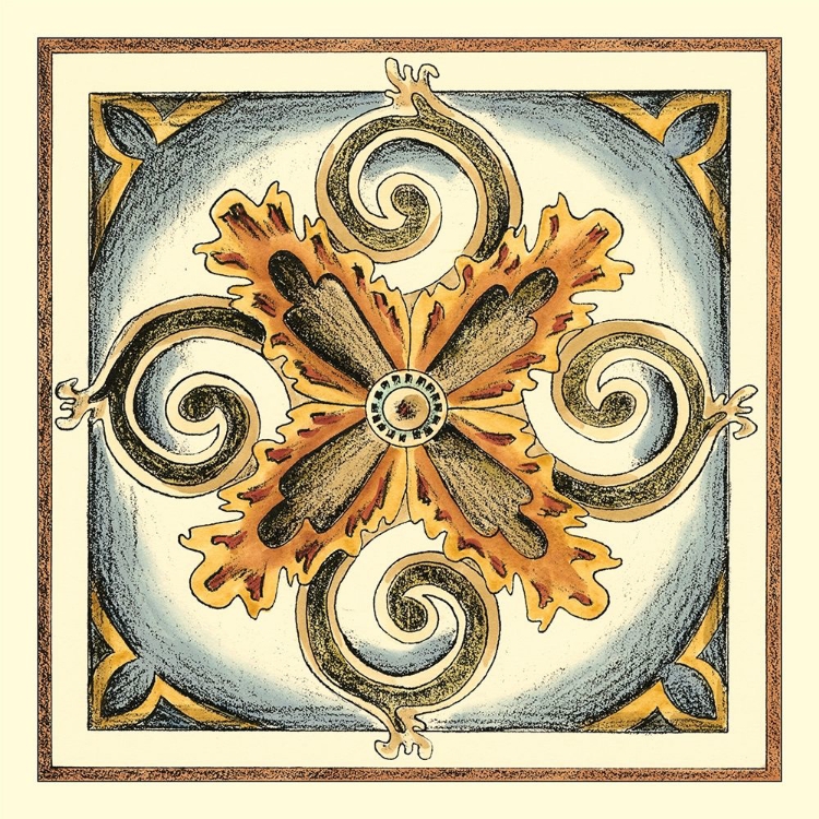 Picture of CRACKLED CLOISONNE TILE VI