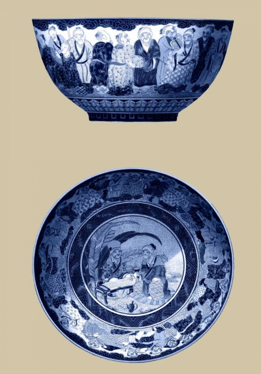 Picture of PORCELAIN IN BLUE AND WHITE II