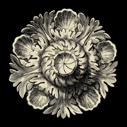 Picture of BLACK AND TAN ROSETTE III