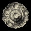 Picture of BLACK AND TAN ROSETTE III