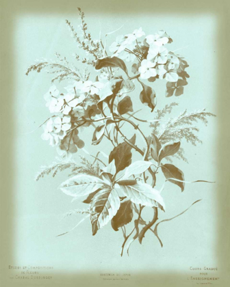 Picture of DUSSURGEY HYDRANGEA ON BLUE