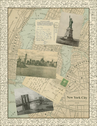 Picture of VINTAGE MAP OF NEW YORK