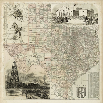 Picture of MAP OF TEXAS