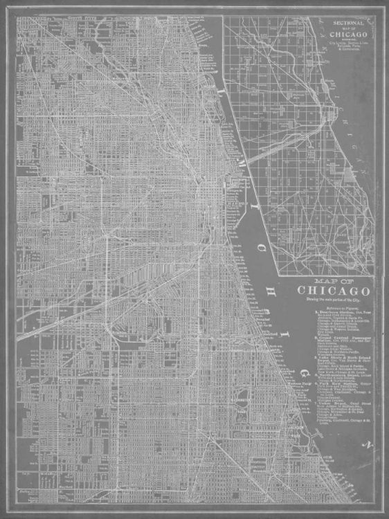 Picture of CITY MAP OF CHICAGO
