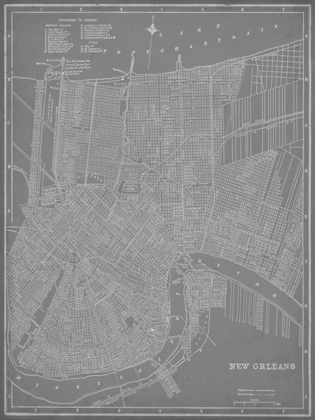 Picture of CITY MAP OF NEW ORLEANS