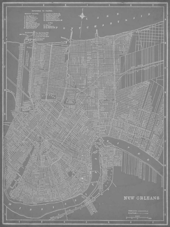 Picture of CITY MAP OF NEW ORLEANS