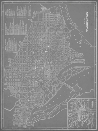 Picture of CITY MAP OF WASHINGTON, D.C.