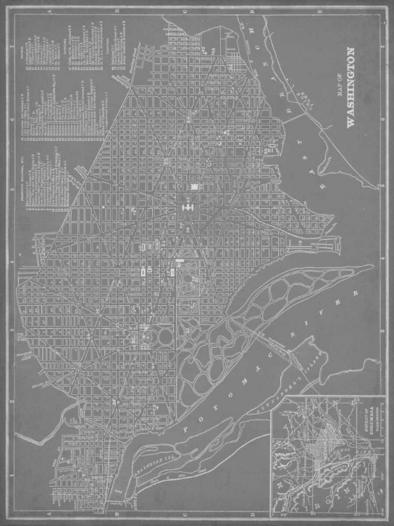 Picture of CITY MAP OF WASHINGTON, D.C.