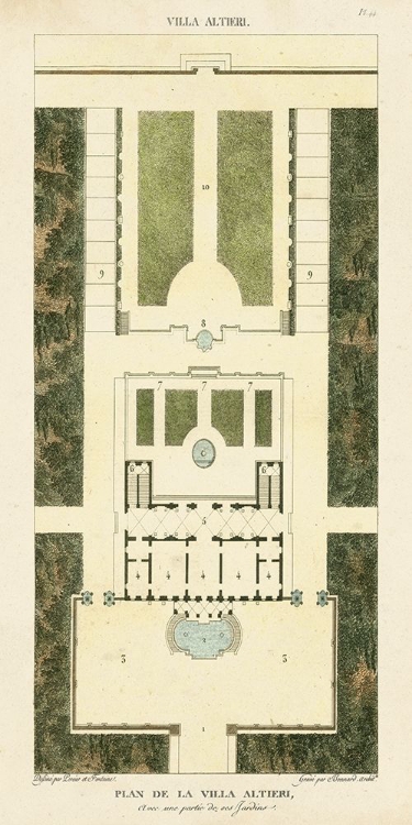 Picture of PLAN DE LA VILLA ALTIERI